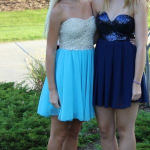 Strapless Homecoming Dress